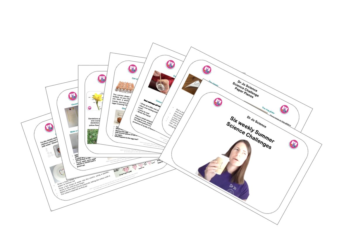 DrJoScience's tweet photo. Struggling to pull the children away from screens?
Looking for FREE science activity prompts for summer fun?
Download my Six Summer weekly science challenge cards for FREE at
🧪 https://t.co/pPVMMZbyWn
#ScienceIsEverywhere #BeCurious #DrJoScience #STEMeducation #FreeThingsToDo https://t.co/29VJjzChzS