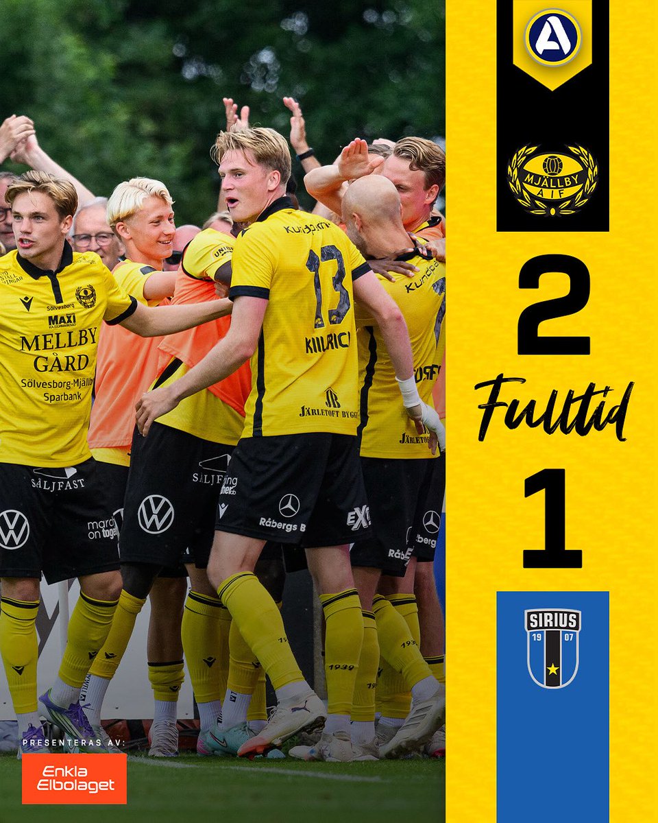🙌 | SAAAAUJAAAA!!! 💛🖤

#MjällbyAIF #Allsvenskan2025