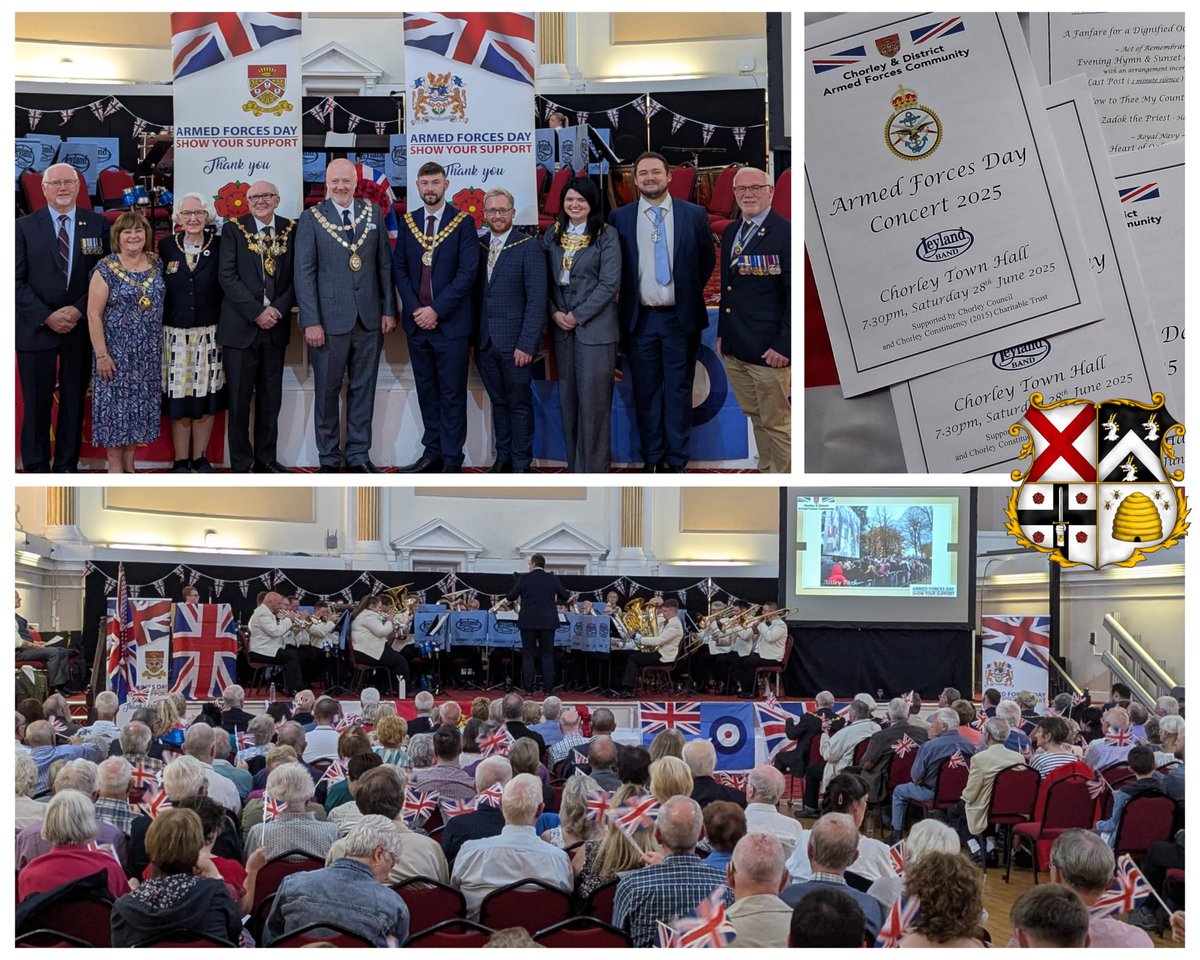 Last month we had a great evening celebrating Armed Forces Day in a packed Lancastrian at #Chorley Town Hall. I am raising money in support of the restoration of St Paul's War Memorial Tower in #Adlington. You can find out more by clicking this link ⬇️
justgiving.com/crowdfunding/s…