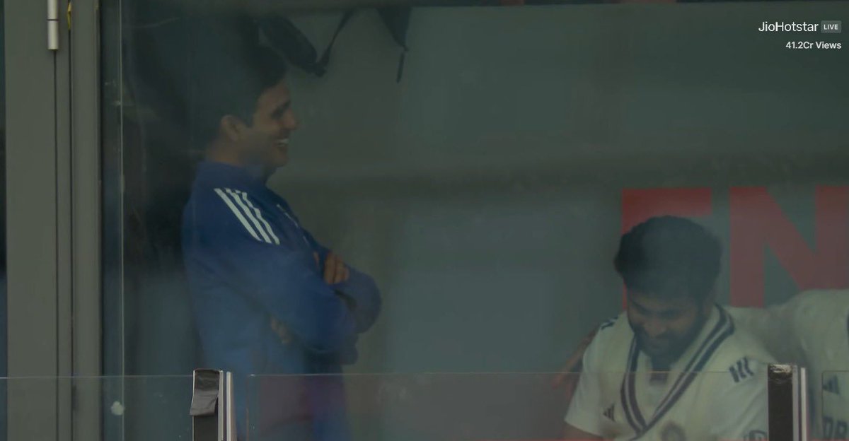 CricInformer's tweet image. Indian batter refuses to shake hand. Both batters want to complete their century and both deserves the century.
Well done captain Gill.
Image Credit: Jio Hotstar