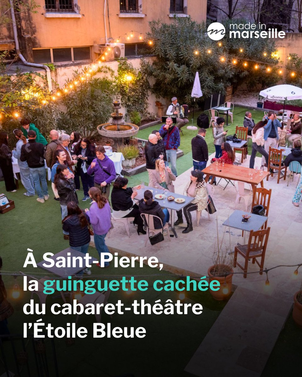 MadeMarseille's tweet image. ⛲ Au cœur du quartier Saint-Pierre, le cabaret-théâtre l’Étoile Bleue s’est doté d’une guinguette. "Un lieu que l’on découvre par hasard".
➡️ tinyurl.com/2rfbpra9