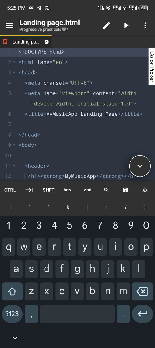 CodewithCy's tweet image. Jesus in my heart. HTML in my hands. Let’s go 💯✝️
Blessed Sunday 💫
#webDev #Beginner