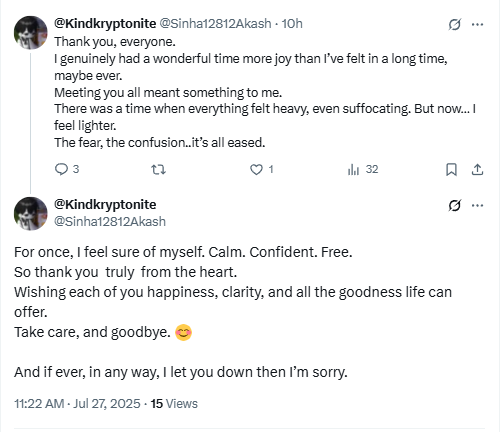 viprabuddhi's tweet image. Bruh, I'm honestly scared af. I just got notification for this

Someone please check up on this boy.