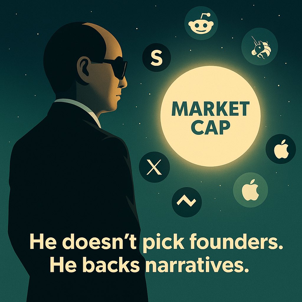 PeaceOnThee's tweet image. The old VC model: bet on founders.
The new model: bet on memes with momentum.
He doesn’t invest in teams —
He invests in attention.
#STARTUP — the narrative is the alpha.