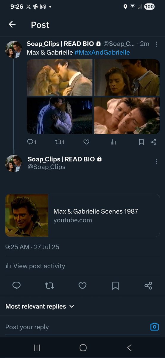 ReuniteJaSam's tweet image. Started my #MaxAndGabrielle 1987 playlist! #OLTL
REMINDER: Send a follow request to(@Soap_Clips), and if you want to be ACCEPTED, SEND a tweet to (@Soap_Clips) saying that YOU WON'T SHARE THE LINKS!
If you DON'T send a tweet within 24 hours, I will DECLINE your follow request!