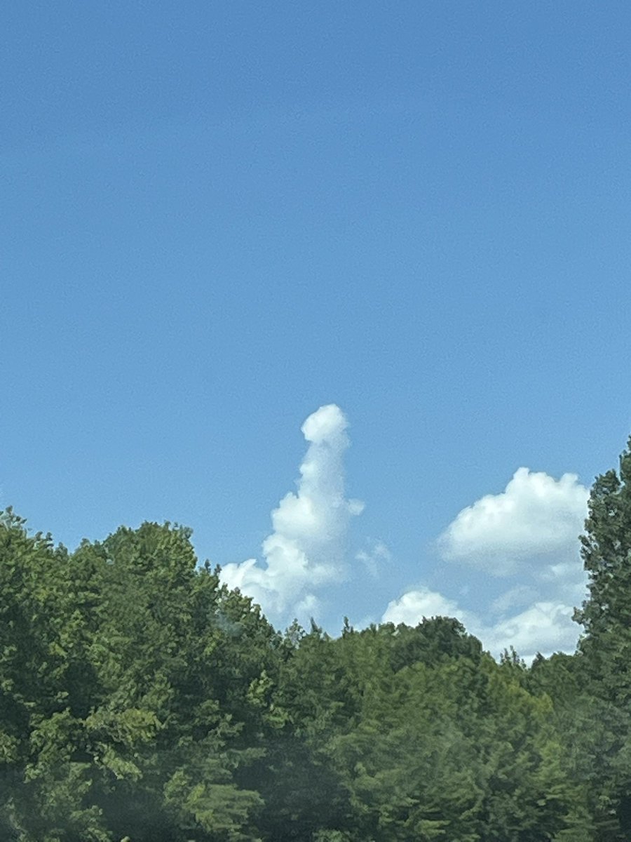 detectiveprince's tweet image. We’re driving and my mom said “oh my god look at that cloud right there!!” And it was this