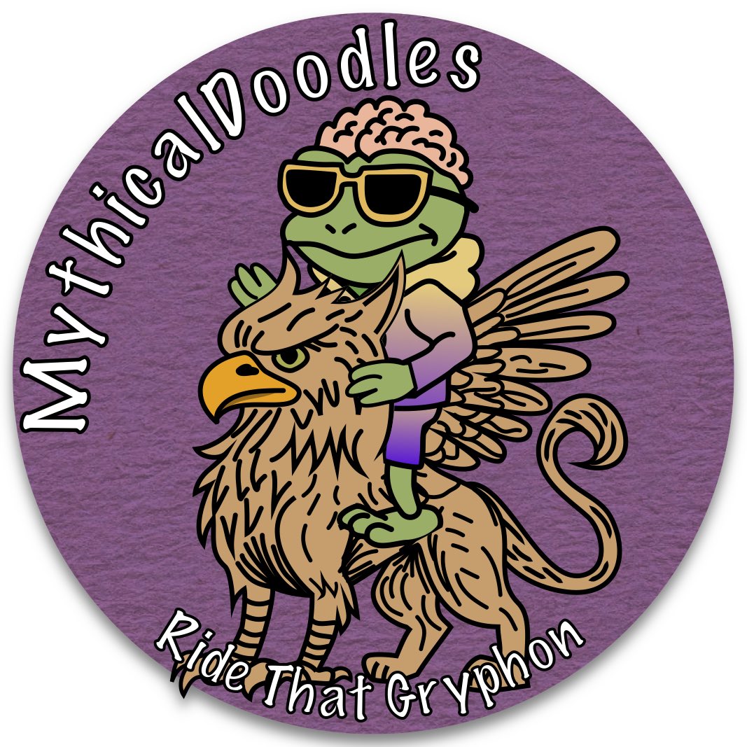 Gm #MythicalBrainz 
Morning walk and playground time in, now it’s time for some doodling! ✍️ 
I invite you to touch grass 🌱 and create something uniquely you today. 🎨🧠🐸