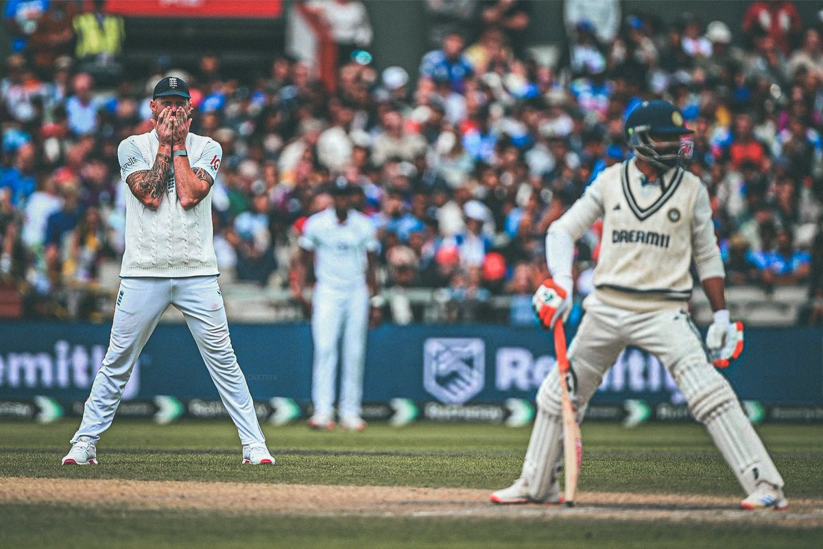 ImYorker93's tweet image. Ben Stokes - " Let's do a handshake, I am ready for the draw "
Ravindra Jadeja said, " I am not done yet, let the world see today who is the greatest alpha all-rounder. you or me " ( with smile )