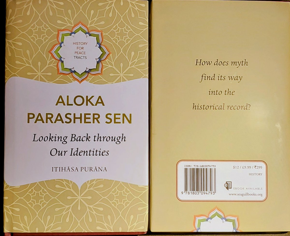 HydUniv's tweet image. Prof. Aloka Parasher Sen, former professor of the Department of History, School of Social Sciences, University of Hyderabad (UoH) has published a book titled “Looking Back through Our Identities – Itihasa Purana” as part of the History for Peace Tract Series by Seagull Books,…