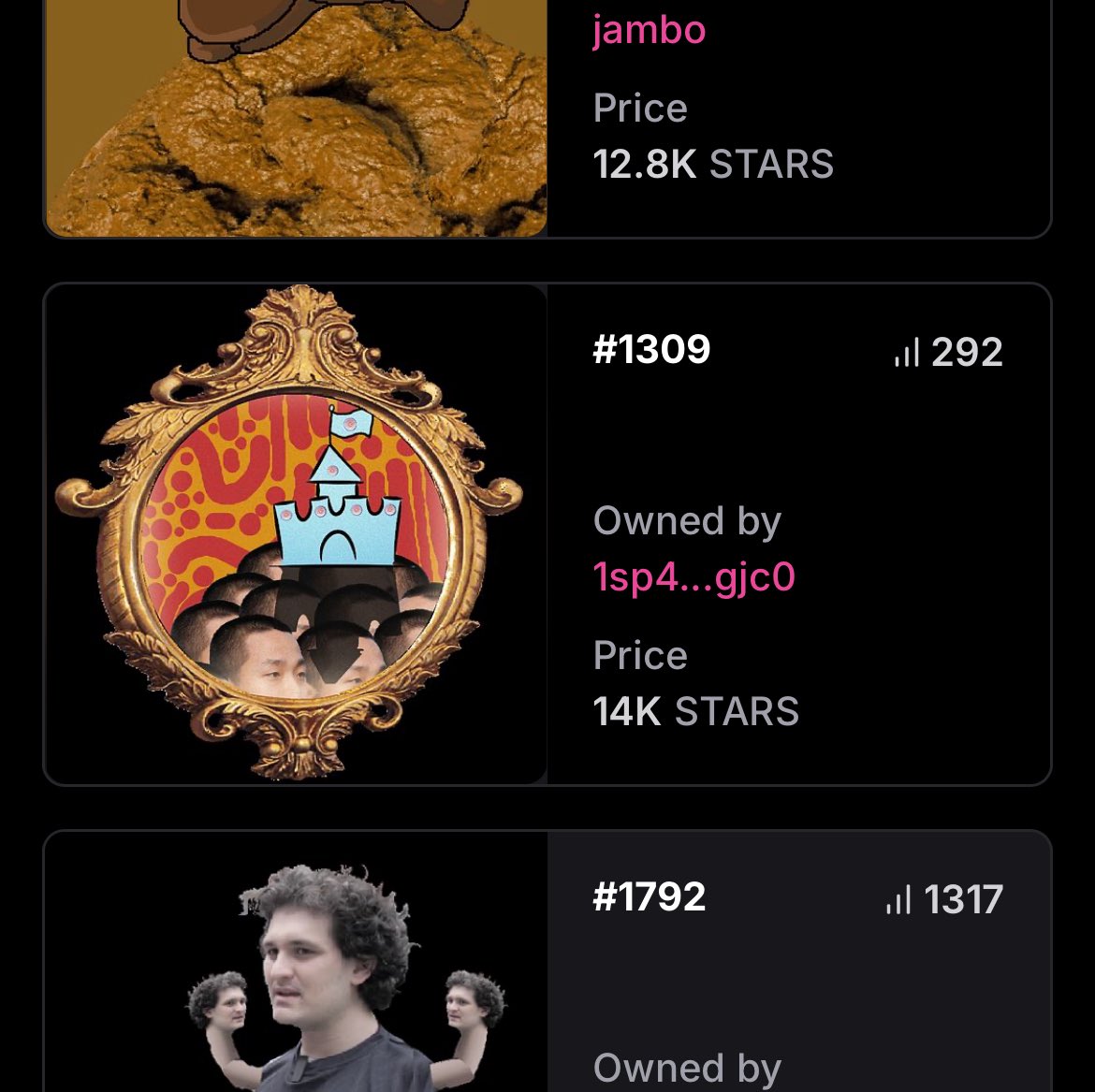 ShitonCosmos's tweet image. With @frogdayart trending, this is a great time to remind you that the picture frames in frog day are a trait in Shitmos. There are even some listed right now: