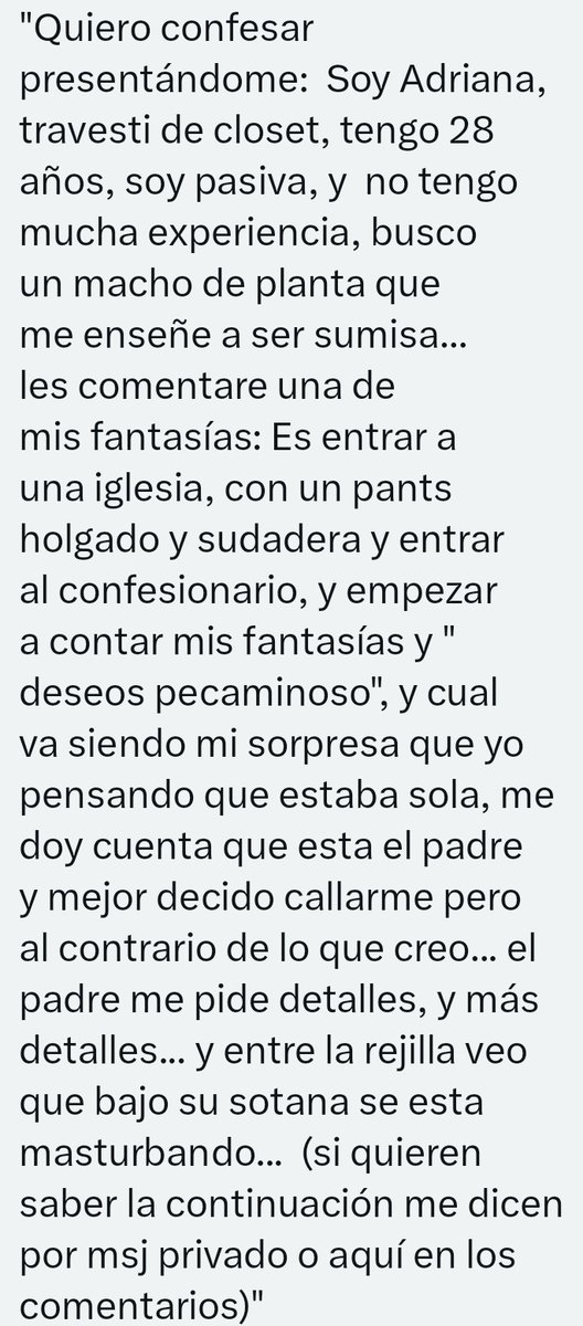 Relatos, Fantasías, anécdotas y confeciones hot tweet media