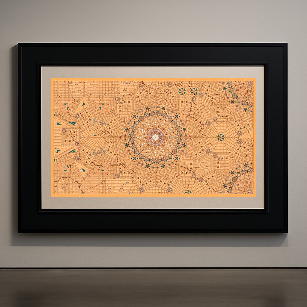 metamorphicArt's tweet image. GM ☘️:    --&quot;CLAY AND SUN&quot;-- 
#Katibeh #DigitalSacred #ArchitecturalCognition #CryptoArt #DigitalHeritage #PersianGeometry #1of1Art #NFTArt