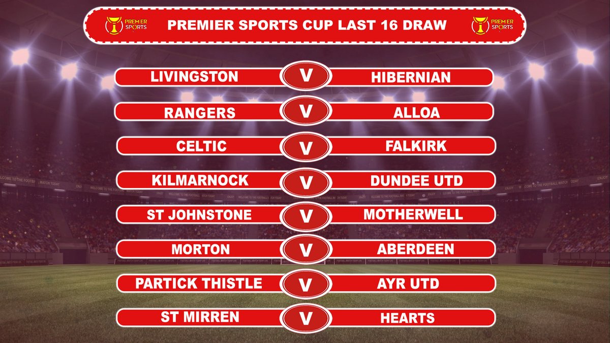 PLZSoccer's tweet image. 🗓️I Premier Sports Cup Last 16
🏆Holders Celtic will face newly promoted Falkirk in the Premier Sports Cup last 16 round
🔜The fixtures will take place on the weekend of August 17th
⤵️ FULL DRAW