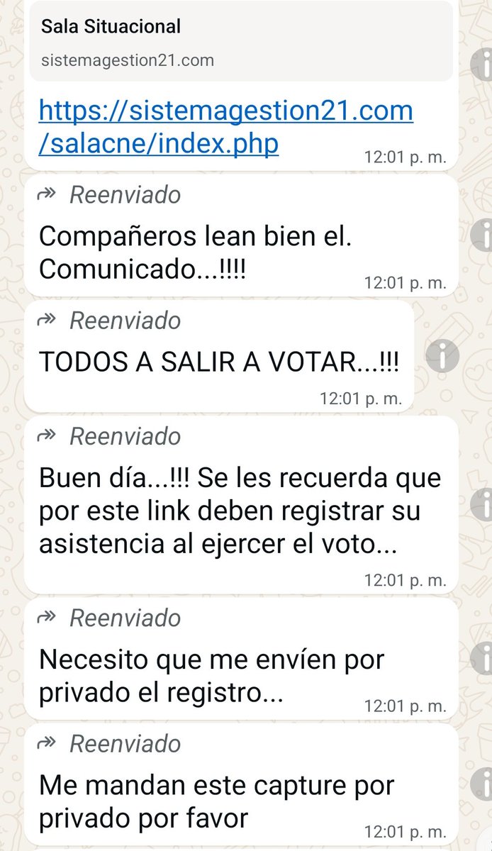 MundarayZair's tweet image. Una desesperada directiva del #CNE obliga a votar y registrar el voto a los funcionarios del ese organismo. Todos los funcionarios saben que el voto no elige, que el poder electoral es parte del entramado criminal, que al final del día llega una "servilleta" desde Miraflores con…