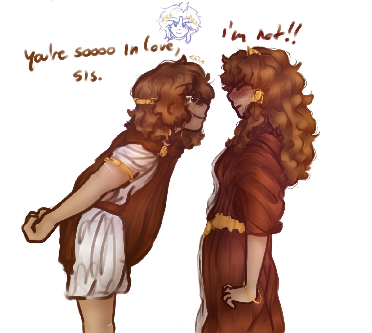 mickinesis's tweet image. sibling dynamic so perfect i love it ALSO telemachus cameo
#polycaste #peisistratus #telemachus