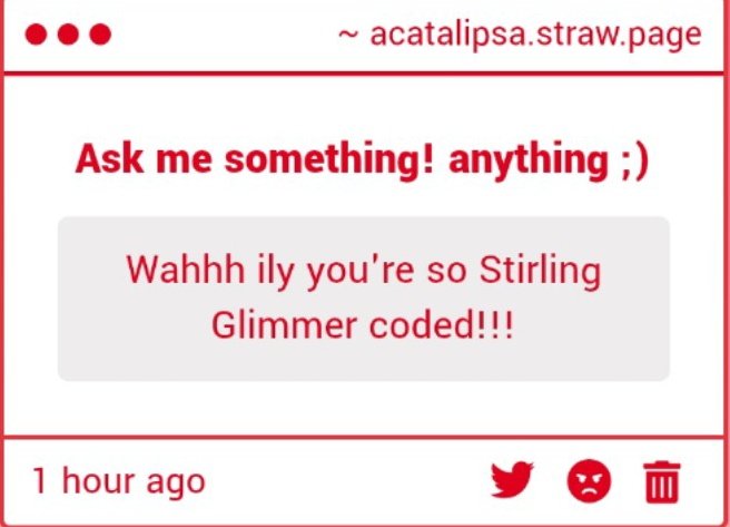 acatalipsa's tweet image. Thank you!!!! And Starlight?? How so???