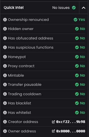 Yesterday, I was using Holders Integrity by <a href="/BubsyAI/">Bubsy</a> and instantly spotted multiple SCAMS.

$AIGPU was a clear example yet it stayed top 10 trending on Dexscreener and Dextools all day and had a high contract score.

Here’s why: 
🚫 No overlap in tokens among the top 150 holders