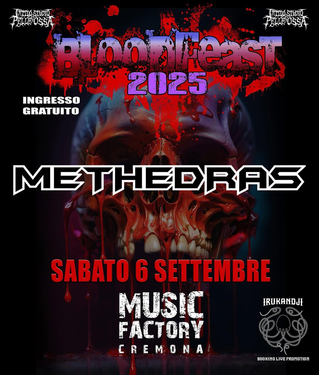 See you all on September 6th, proud to be headliner at #bloodfeast_festival 🤘🤘🤘