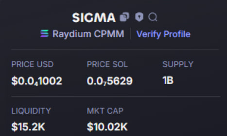 collier_zo77217's tweet photo. 💎DONE : 22x
$SIGMA  #SIGMA 
🎯 Entry: 10k MC
💰 Take Profit: 220K MC⏫
✅ HIT : 22 SOL
🔥  secured — no noise, just alpha.
Next sniper entry drops inside 👇
https://t.co/T3RBvI7xe1 https://t.co/aX0zavVNLF