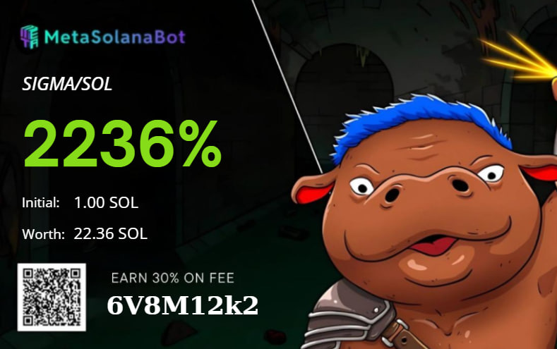 collier_zo77217's tweet photo. 💎DONE : 22x
$SIGMA  #SIGMA 
🎯 Entry: 10k MC
💰 Take Profit: 220K MC⏫
✅ HIT : 22 SOL
🔥  secured — no noise, just alpha.
Next sniper entry drops inside 👇
https://t.co/T3RBvI7xe1 https://t.co/aX0zavVNLF