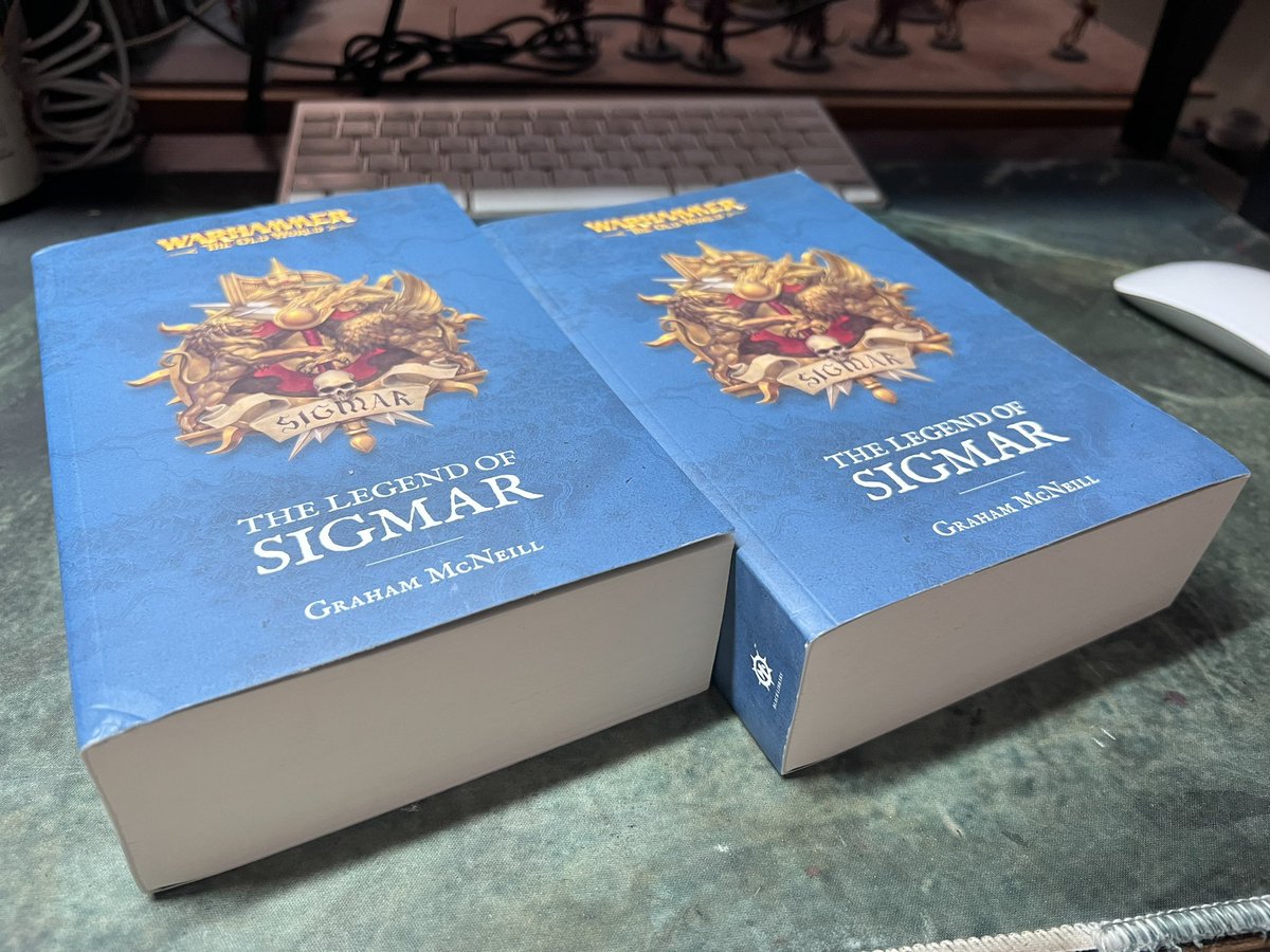 Received my author copies of the new edition of The Legend of Sigmar yesterday, and they look great. If you like your Warhammer tinged with the guiding spirits of Robert E. Howard and David Gemmell, then this is the collection for you! #Heldenhammer