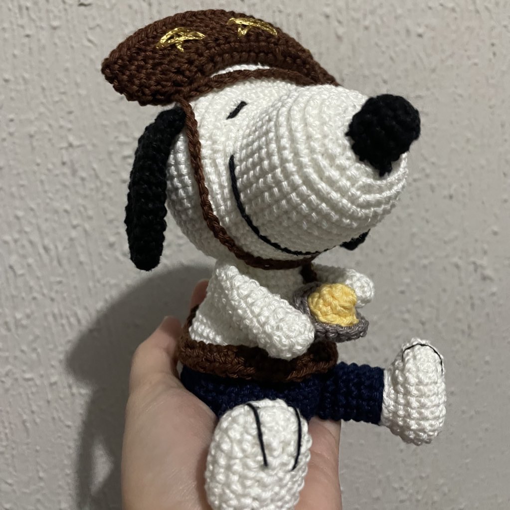 Fiz o Snoopy nordestino que ama cuscuz de crochê!