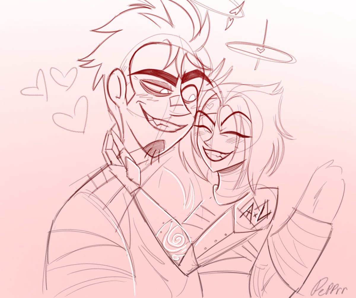 chilipepprr's tweet image. Last day of Guitarspear week!! Day 7: LOVE ENDING ❤️
#HazbinHotel #HazbinHotelFanart #HazbinHotelAdam #HazbinHotelLute #guitarspear #guitarspearweek2025