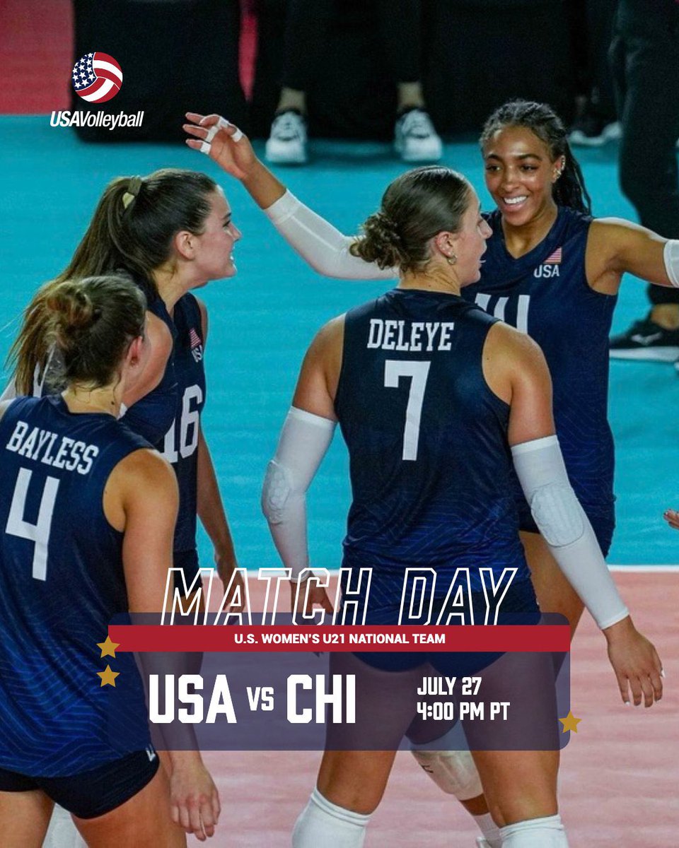 Time for <a href="/BrooklynDeleye/">Brooklyn DeLeye</a> to get her gold today! 🇺🇸🏐🥇 

⏰ 7pm ET

Watch via USAVB: go.usav.org/25wu21pac

📸: NORCECA/USAVB