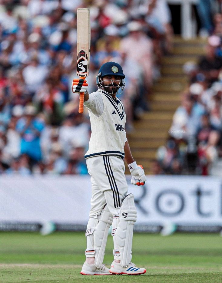 Another masterclass from Jadeja 🔥
Not just runs—this was a lifeline in #INDvsENGTest

Calm, composed, and fearless—just like the last Test.

Sundar stood strong beside him.🙏🙏💥🔥❤️❤️

#INDvsEND #ENGvsIND #RavindraJadeja
#INDvsEND