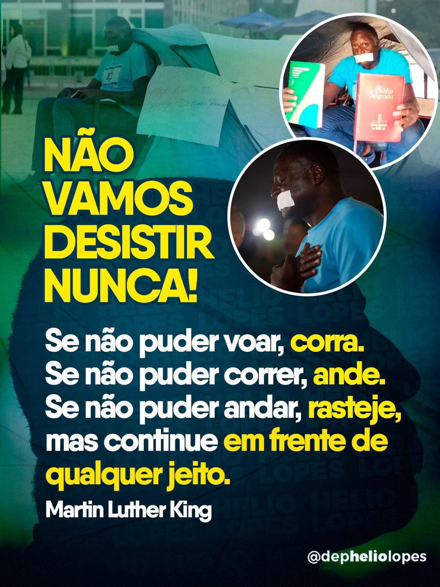 depheliolopes's tweet image. Vamos continuar na luta, desistir não é uma opção!