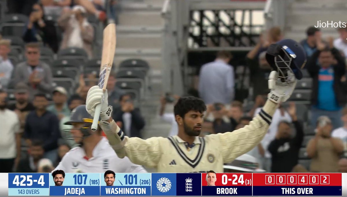 Shebas_10dulkar's tweet image. Maiden Century for ๐ช๐ฎ๐๐ต๐ถ๐ป๐ด๐๐ผ๐ป ๐ฆ๐๐ป๐ฑ๐ฎ๐ฟ ๐
Indian Players Scoring their Maiden Test Century in SENA
Washington Sundar (ENG, 2025)*
Nitish Kumar Reddy (AUS, 2024)
Rishabh Pant (ENG, 2018)
KL Rahul (AUS, 2015)
Ajinkya Rahane (NZ, 2014)
Virat Kohli (AUS, 2012)
Anilโฆ