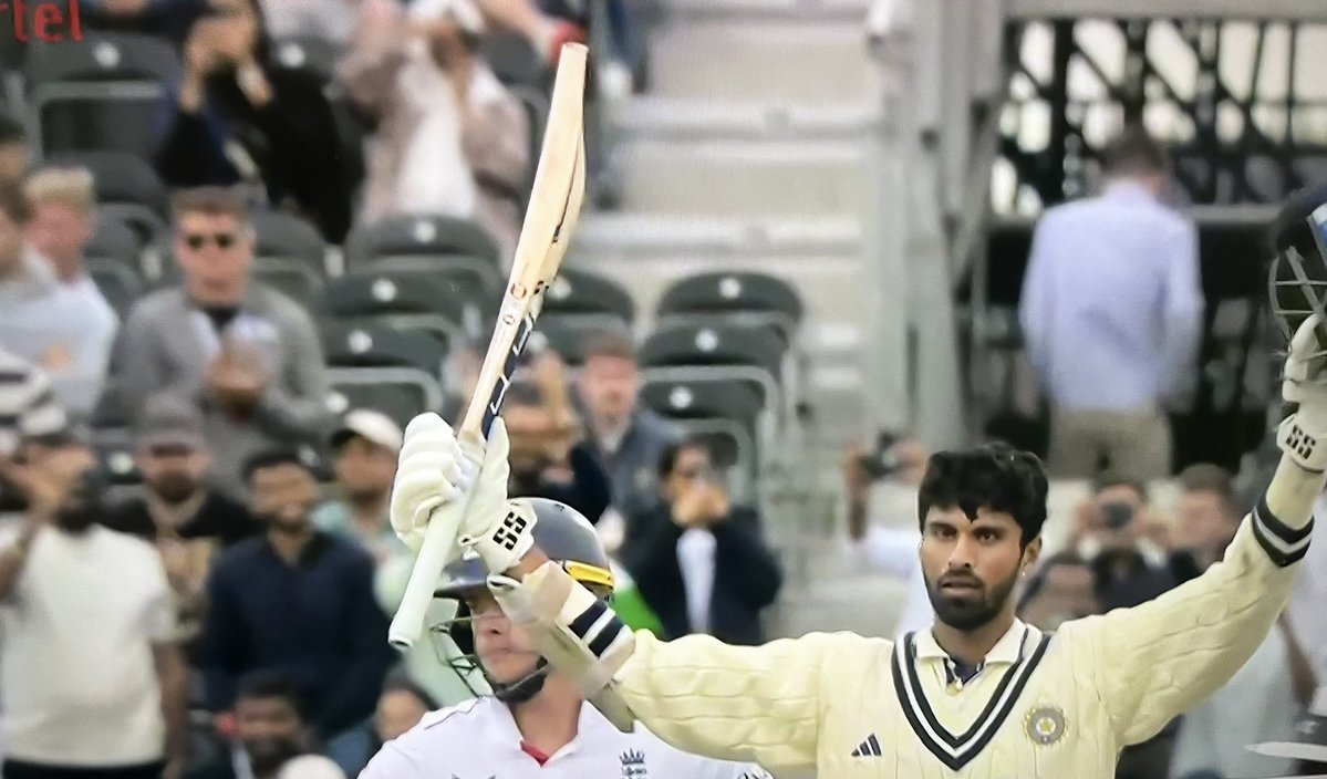 Century now for Washington Sundar! 👏👏👏

#INDvENG #ENGvsIND