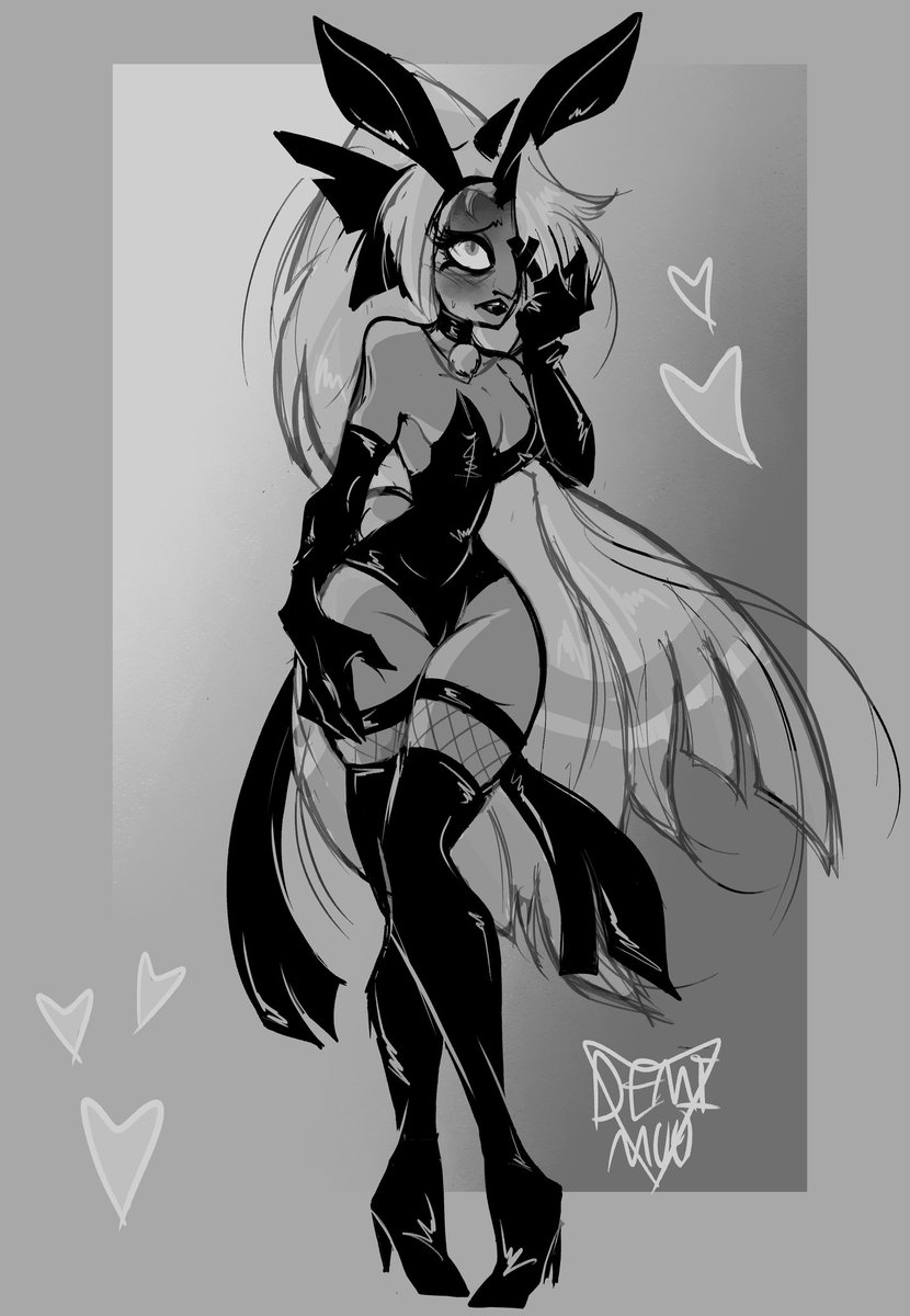 demimuu_uu's tweet image. bashful bunny vaggie for @/MissileSandcat 🐇💗 thank u as always !!