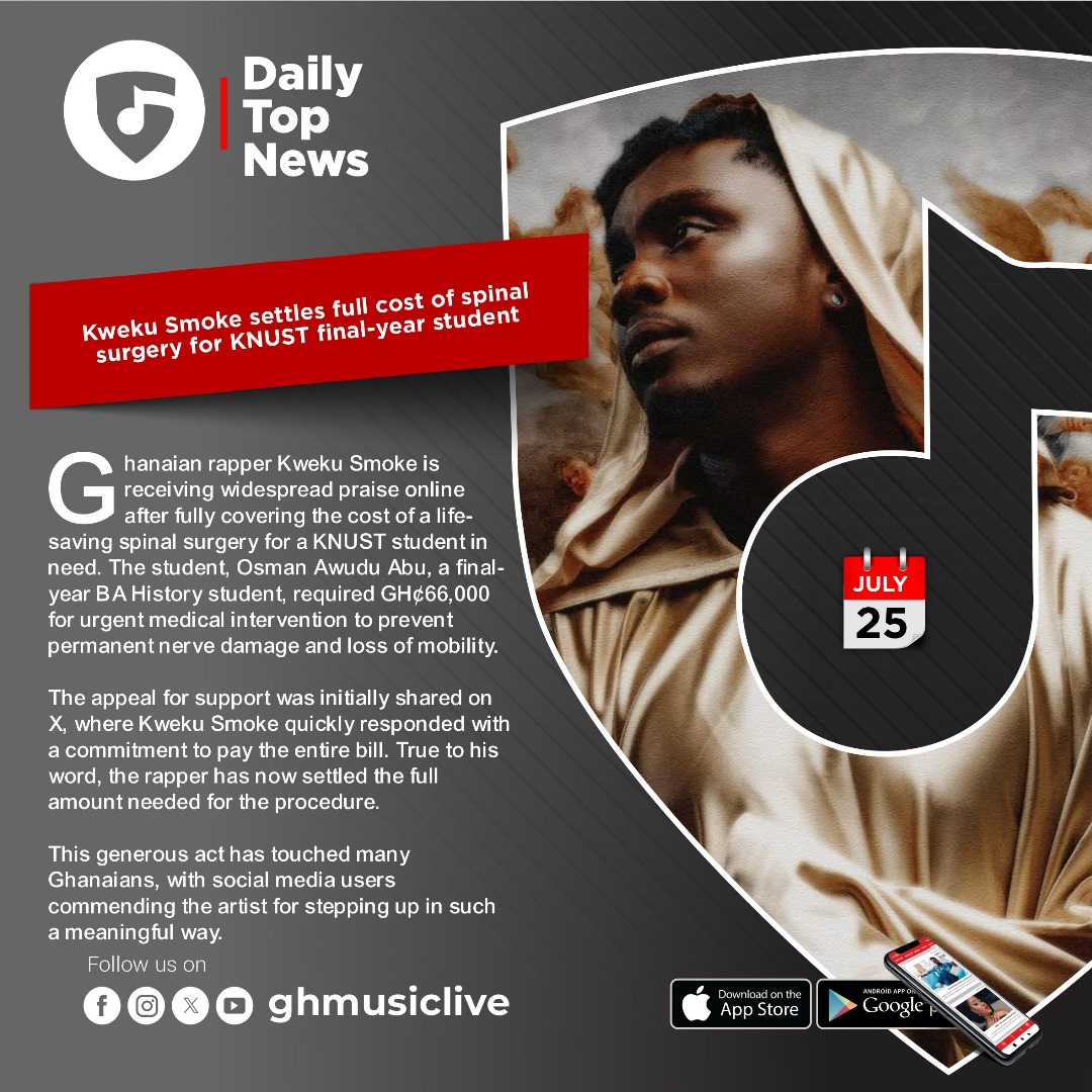 I turned down specific brands because of my faith – @dianaantwihamilton

<a href="/Camidoh/">TopBöy🤴🏽</a> explains why he ditched rapping to focus on singing

<a href="/fameye_music/">PAY ME</a> paid me GH¢5,000 to twerk to his song – @akuapem_poloo

Read stories on the Ghana Music Live App and / or on