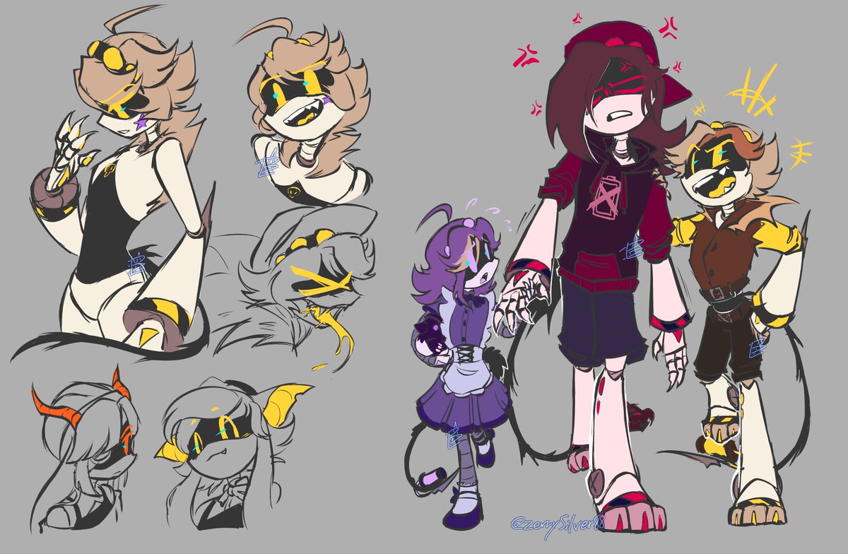 not-so-very-recent-sketch pile
#murderdrones