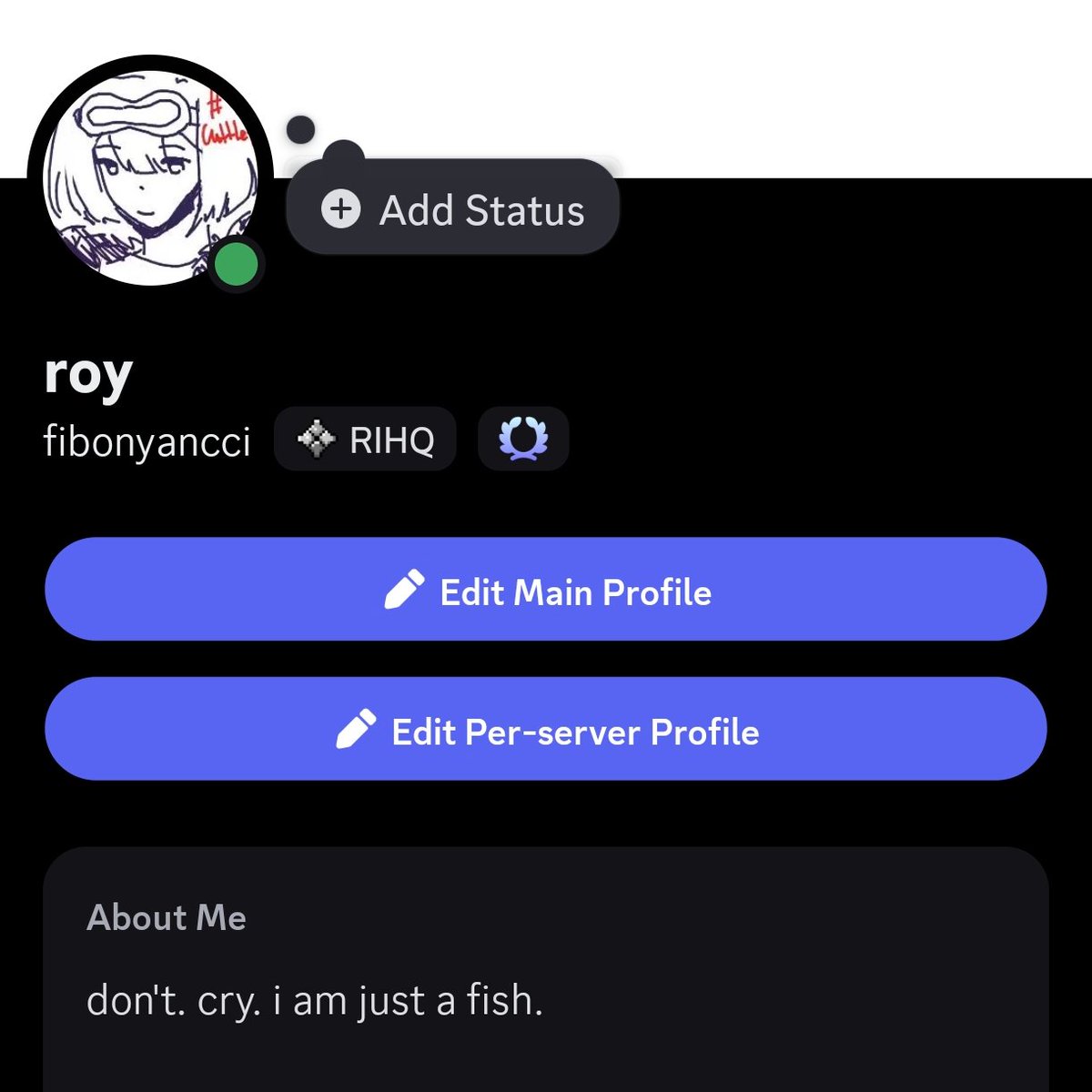 fibonyancci's tweet image. everytime i see my discord profile i thank the kind soul who drew me this andreana