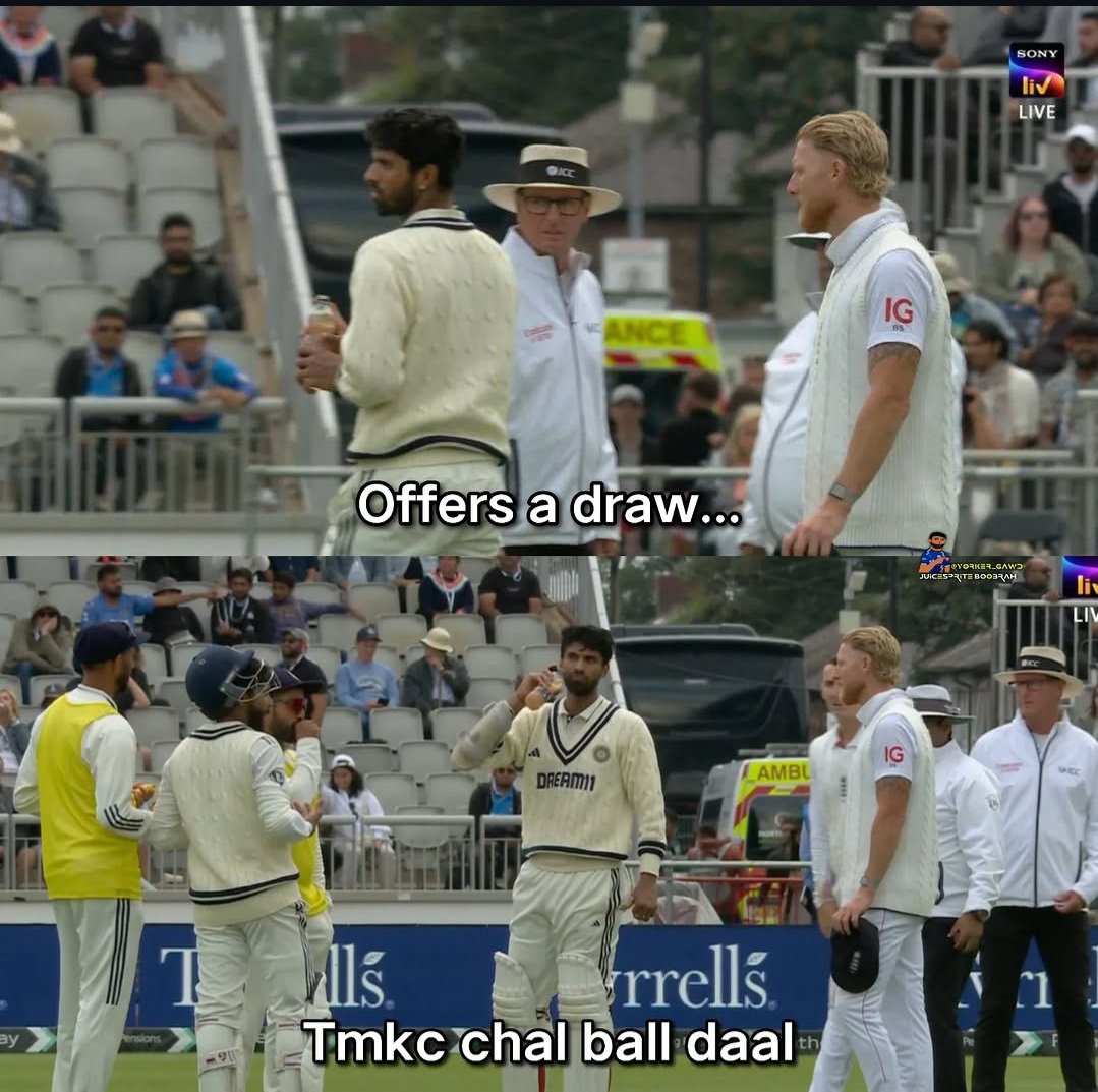 #INDvsEND
Jaddu bhai 😂☠️❤️‍🔥😭👀
