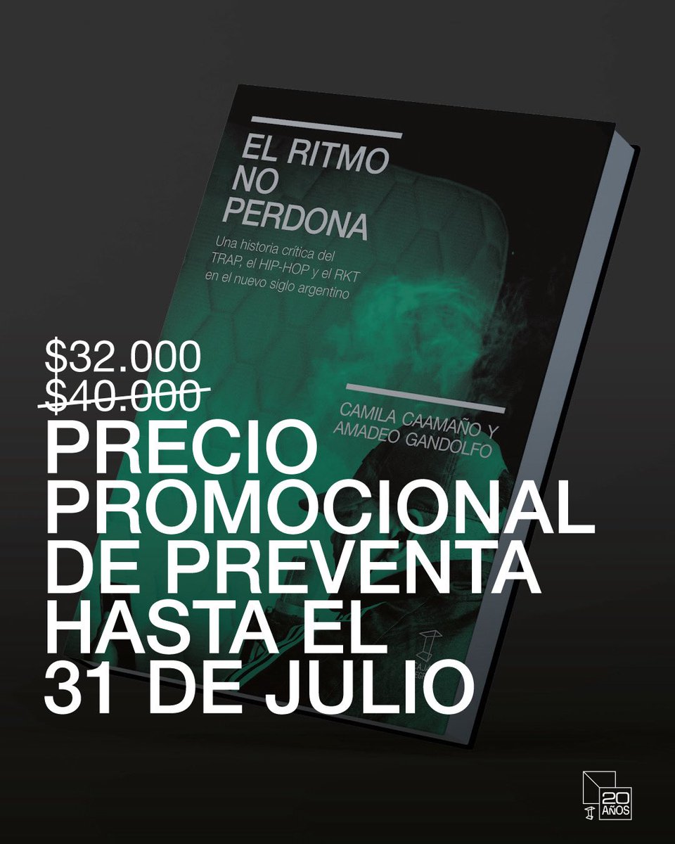 cajanegraedit's tweet image. cajanegraeditora.com.ar/libros/el-ritm…
PREVENTA 20% OFF