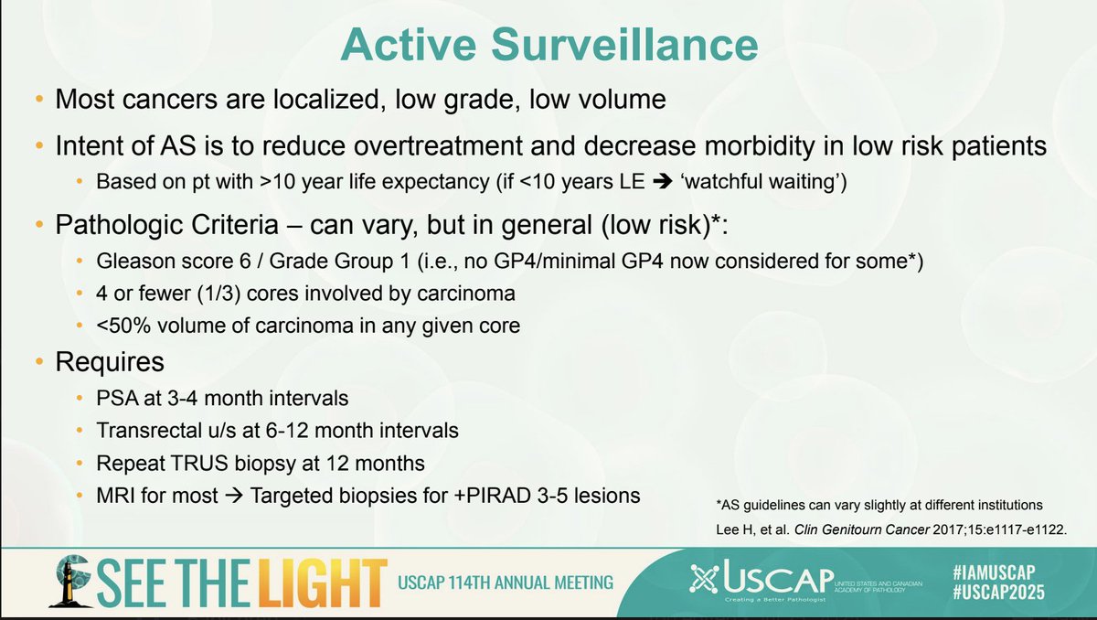 Carol N. Rizkalla (@carol2path) on Twitter photo Common sense approach to prostate cancer, <a href="/MichelleDunno17/">Michelle_Hirsch (Donovan)</a> - a first-time diagnosis or when you're taking a patient out of active surveillance is when pathology matters most! Know the features which transition patients out of AS. 👇
#PathWebinarPearls #GUpath Common sense approach to prostate cancer, <a href="/MichelleDunno17/">Michelle_Hirsch (Donovan)</a> - a first-time diagnosis or when you're taking a patient out of active surveillance is when pathology matters most! Know the features which transition patients out of AS. 👇
#PathWebinarPearls #GUpath