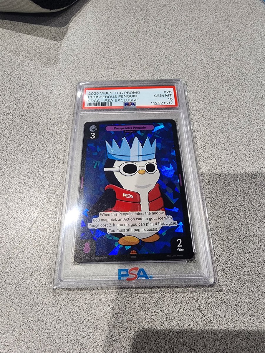 TheCatcusJack's tweet photo. Got it!!! @pudgypenguins @vibes_tcg https://t.co/LLCSpTzb7v