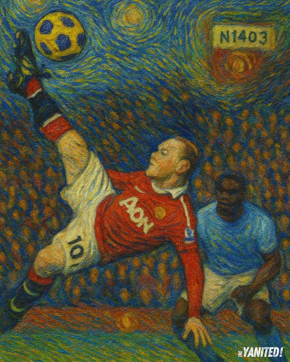 MufcWonItAll2's tweet image. Iconic @WayneRooney 🔴🎨