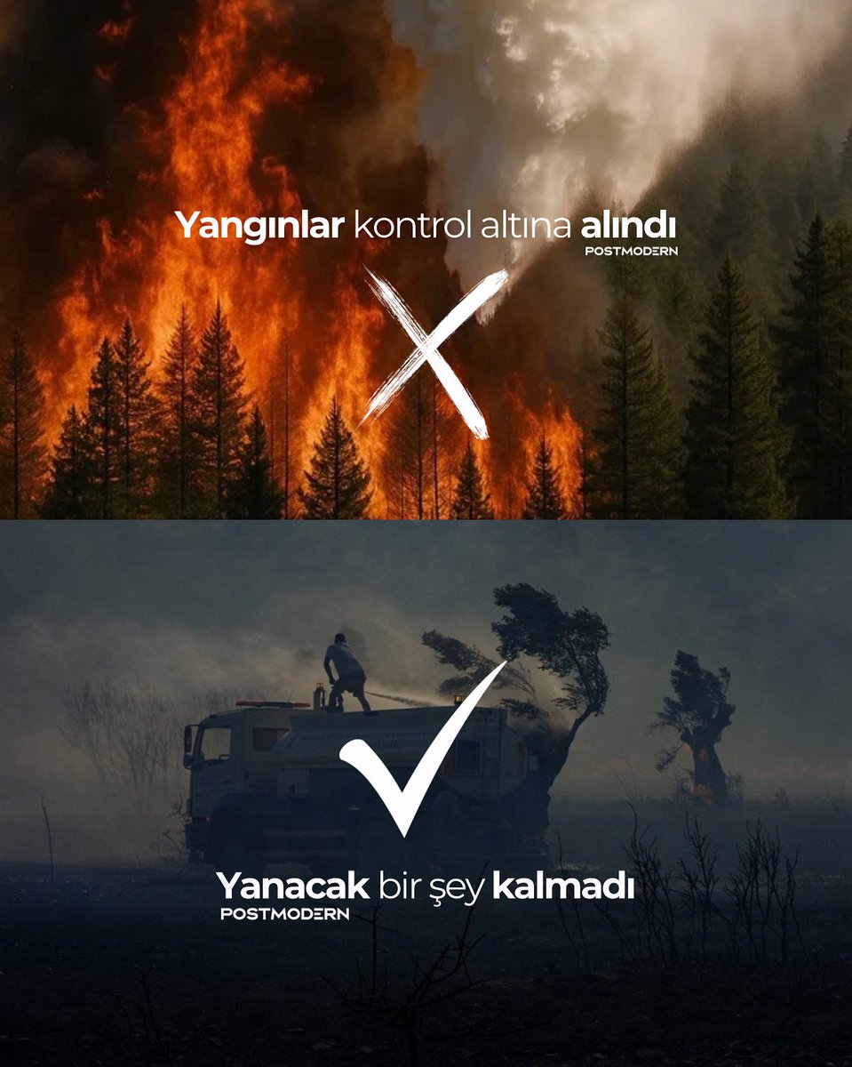 Her 10 günde bir yayınladığımız o post:

“Yanacak bir şey kalmadı.”