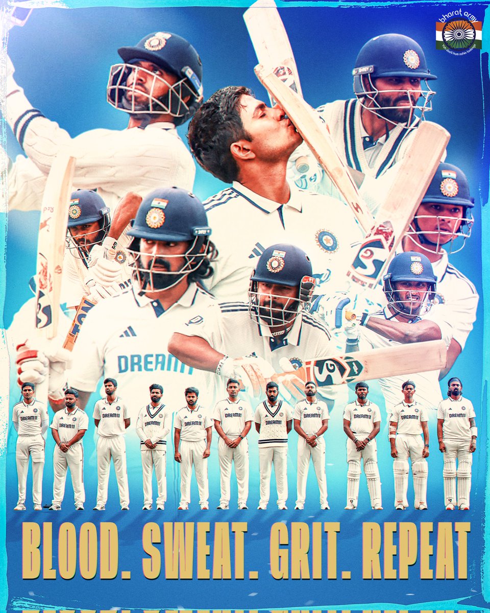thebharatarmy's tweet image. When the world doubts, they deliver.
When the pressure mounts, they rise.
This is #TeamIndia, built different ๐ฅ
#indvseng #Coti๐ฎ๐ณ #bharatarmy