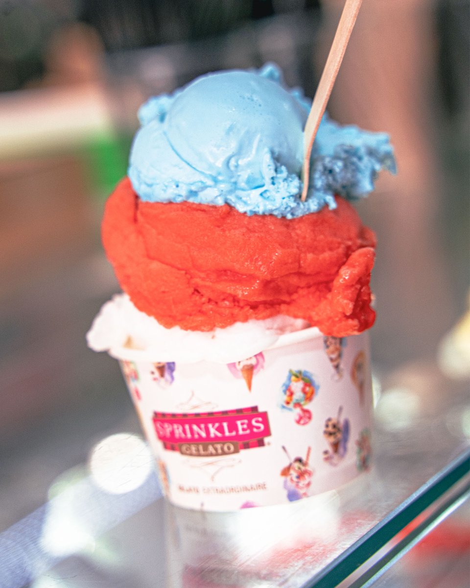 Red, white, and blue, the only colours we're seeing right now! 👀 This Sprinkles Gelato tub is basically our spirit animal for the Lionesses final. You got this, queens! 👑 #WEURO2025 #Lionesses