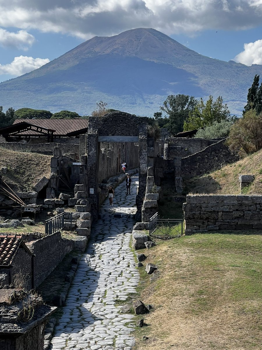 Since she was a little girl, my wife has wanted to see Mount Vesuvius and Pompeii after hearing tales about her grandma‘s travels.  

So….￼