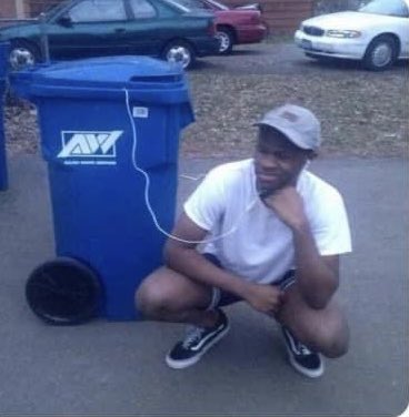 what is he listening to?