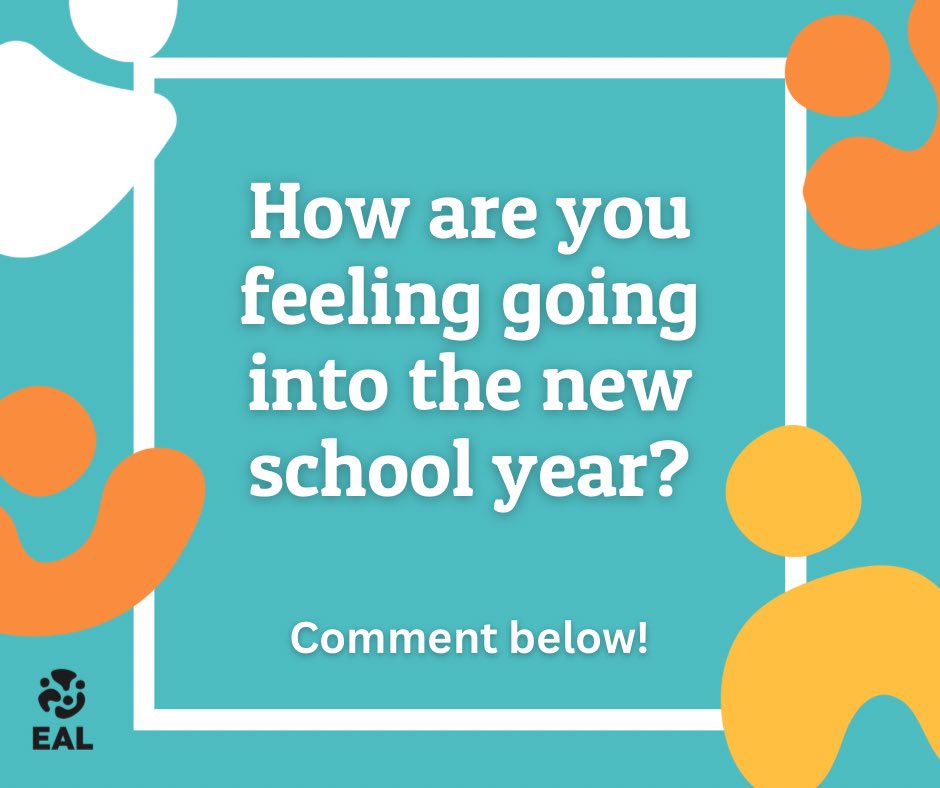 📅 New term loading…

We know how busy this time can be, so we want to hear from YOU!

💬 What resources would help you feel prepared?
🤝 What support do you need from us?

Drop your ideas in the comments or send us a message. Let’s get September-ready together! 🧡

#EAL #edchat