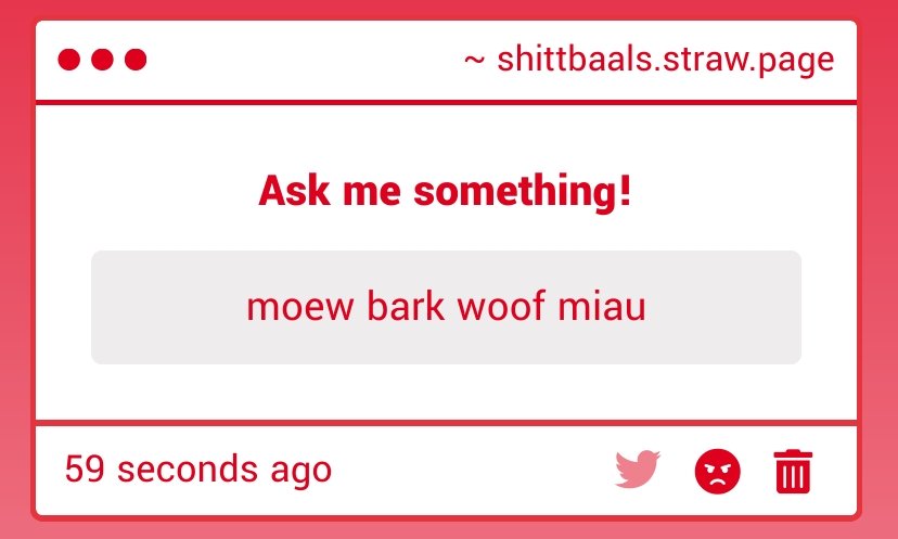 shittbaals's tweet image. controversial but I agree...  bark woof miaumiau