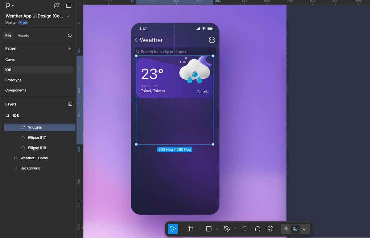 riddima__'s tweet photo. Day 10 of 30 : Designed the weather app's second UI by watching a tutorial.  
#primeitclub #pitc30day https://t.co/gYxN9pXJWO