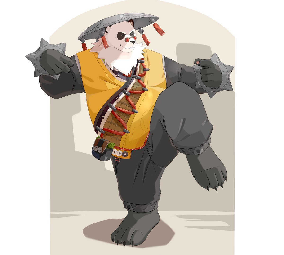Opossoll's tweet image. Do you want me to fight, or cook?